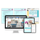 A computer monitor, tablet, and smartphone showcase a digital workspace with AI-Driven Workflows and SOPs GPT documents from ContentPreneur Biz Shop. Additional documents titled "AI-DRIVEN WORKFLOWS & SOPs GPT" and "Streamline Your Work" emphasize the power of content repurposing to automate content creation, all featuring a cohesive design theme.