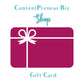 ContentPreneur Biz Shop Gift Card