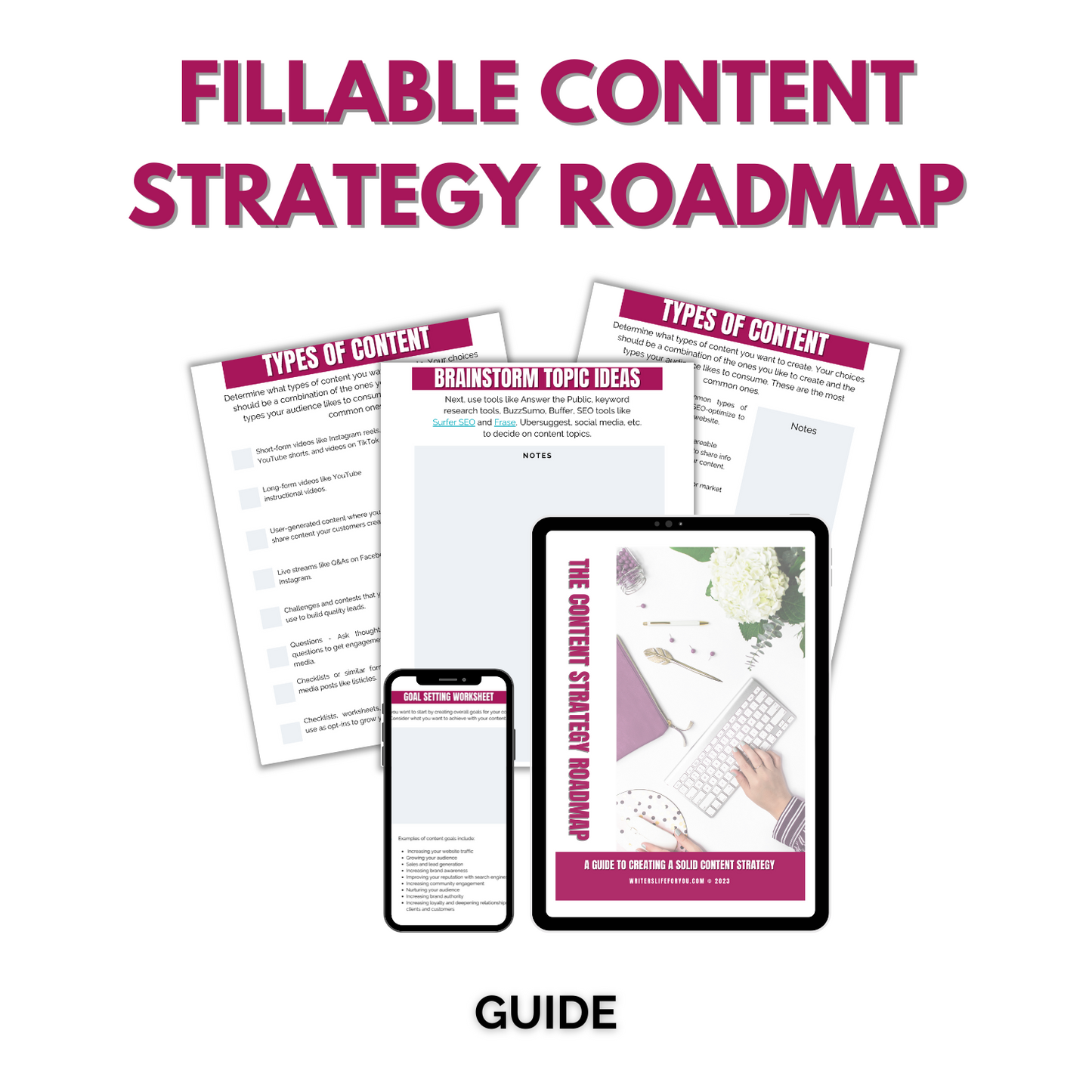 Fillable Content Strategy Roadmap